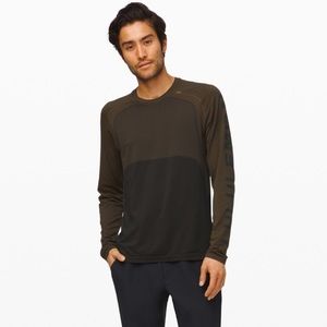 Men’s Lululemon Metal Vent Running Logo Shirt Large Long Sleeves